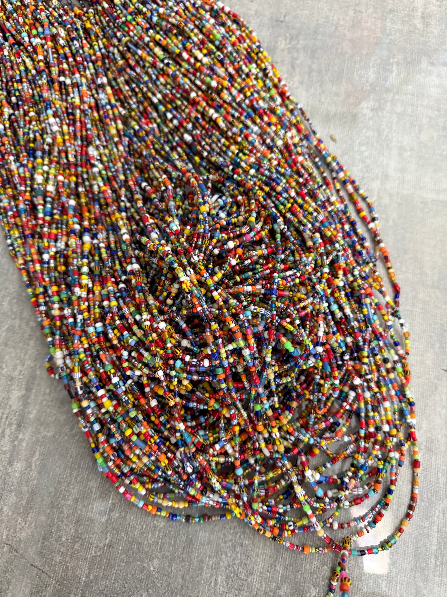 African seed bead strand