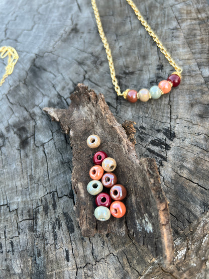 8mm Enamel ceramic round qty 10