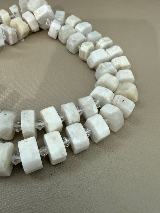 Irr Rondelle Moonstone Strand (30085)