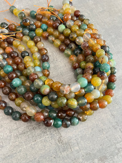 Irregular Green Turquoise/  12mm agate