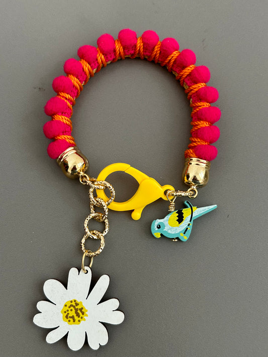 Hot Pink Bracelet Kit W/Flower #27544