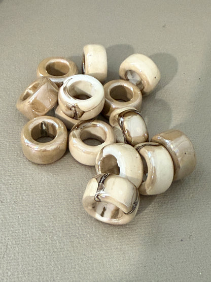 Enamel Ceramic Ring Tube 20x11mm (30227)
