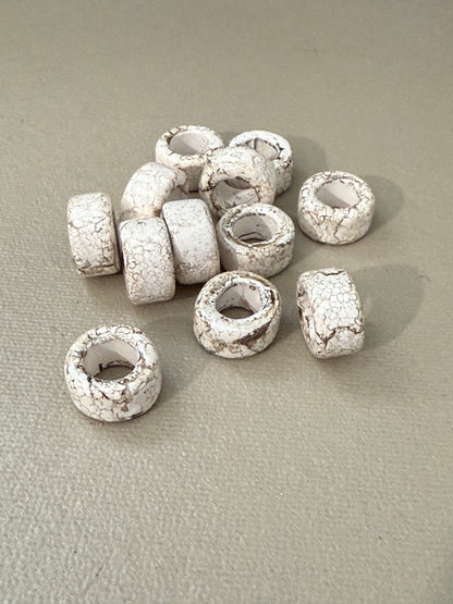 Enamel Ceramic Ring Tube 20x11mm (30227)