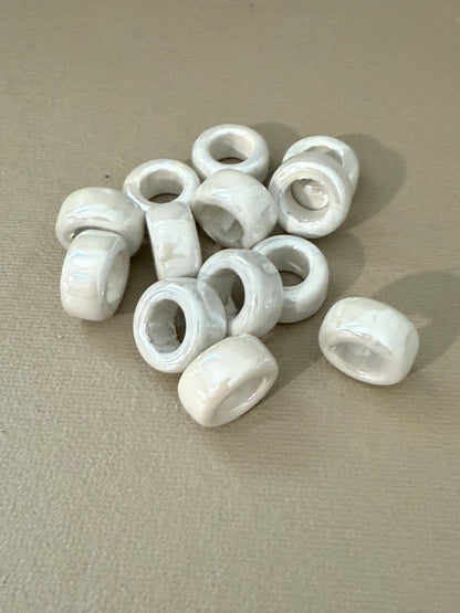 Enamel Ceramic Ring Tube 20x11mm (30227)
