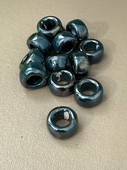 Enamel Ceramic Ring Tube 20x11mm (30227)
