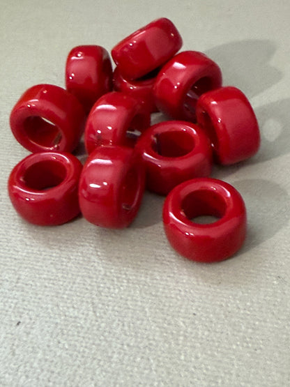 Enamel Ceramic Ring Tube 20x11mm (30227)