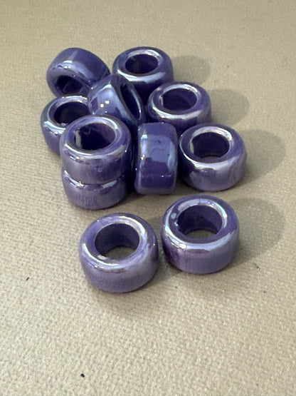 Enamel Ceramic Ring Tube 20x11mm (30227)