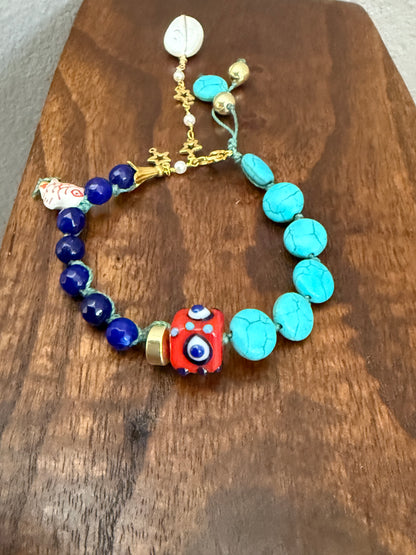 Kits for double knotted bracelet