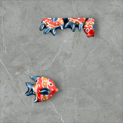 18x21mm porcelain fish