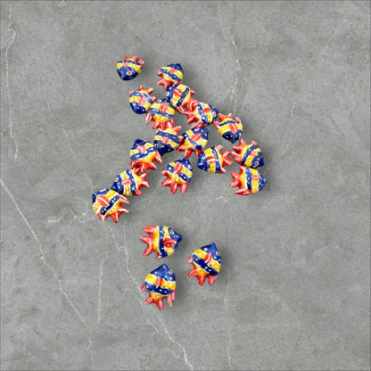 18x21mm porcelain fish