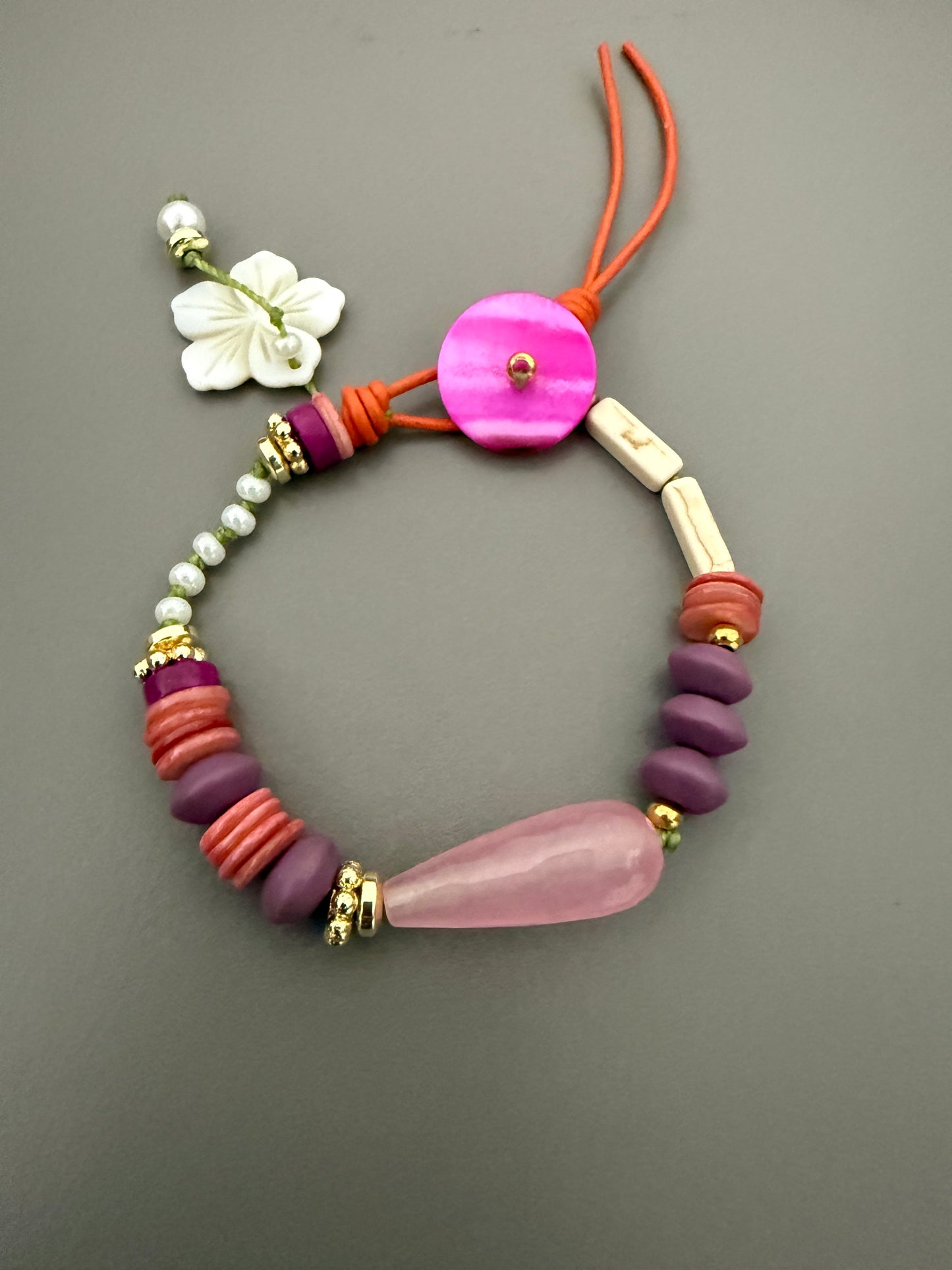 Kit to make bracelet button