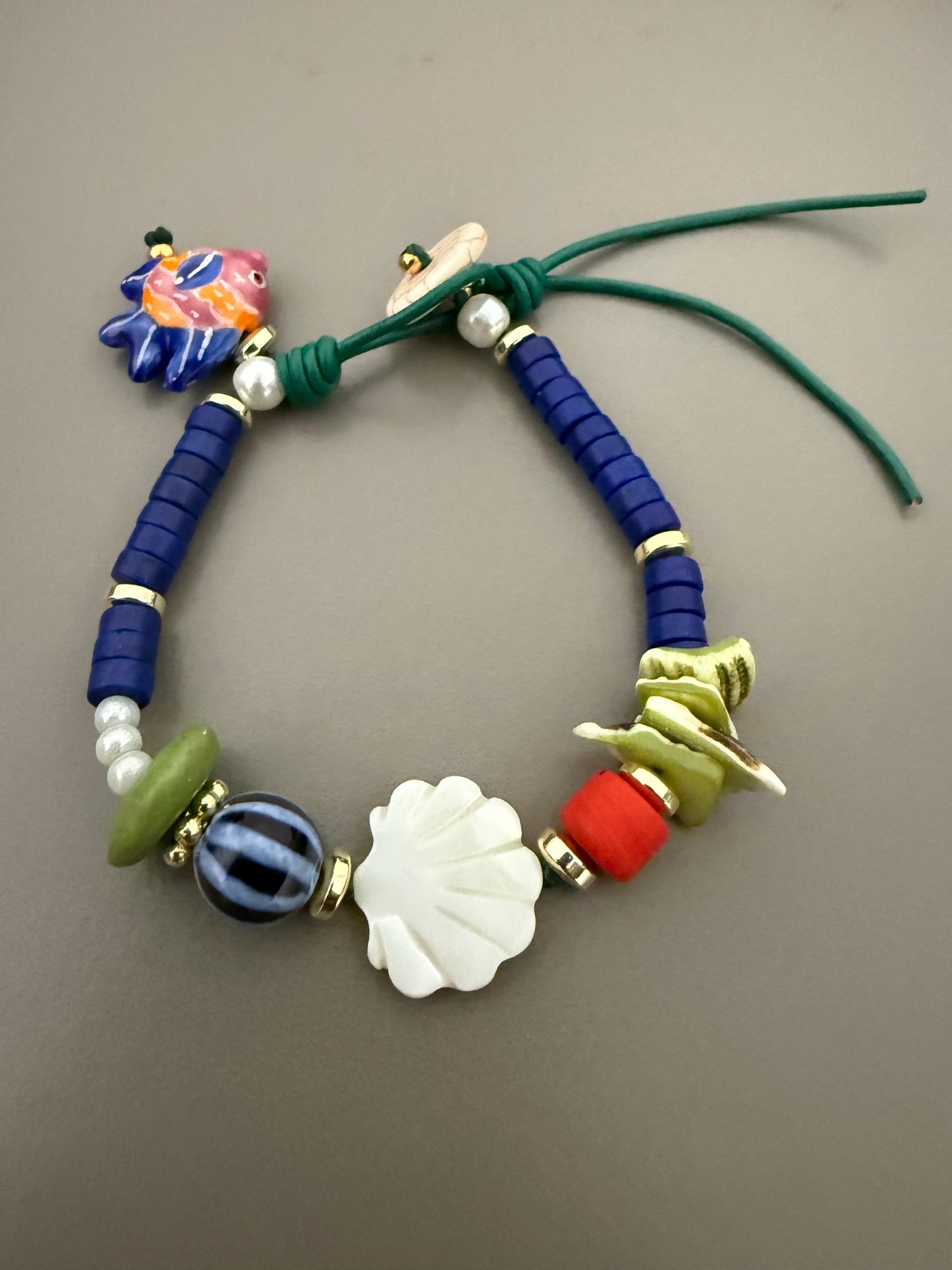 Kit to make bracelet button