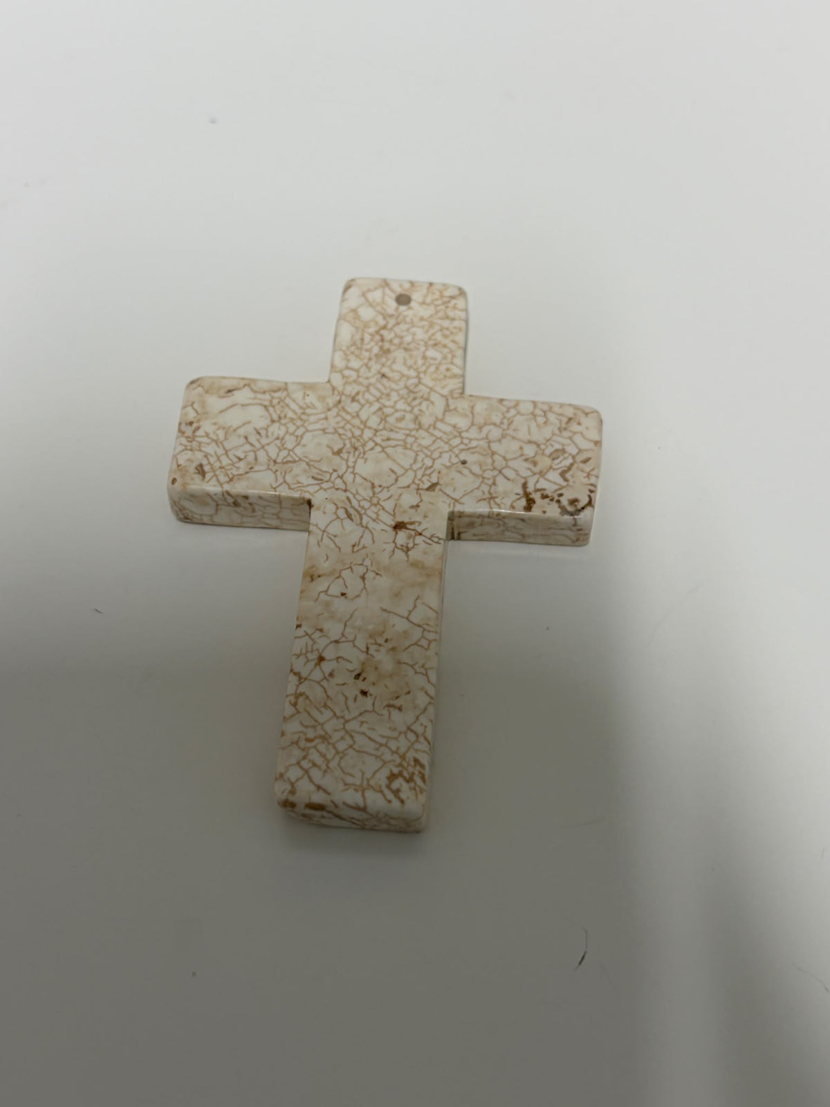 Cream Howlite Cross