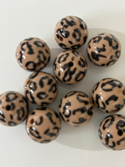 14mm Round Print Bead (Qty. 10)