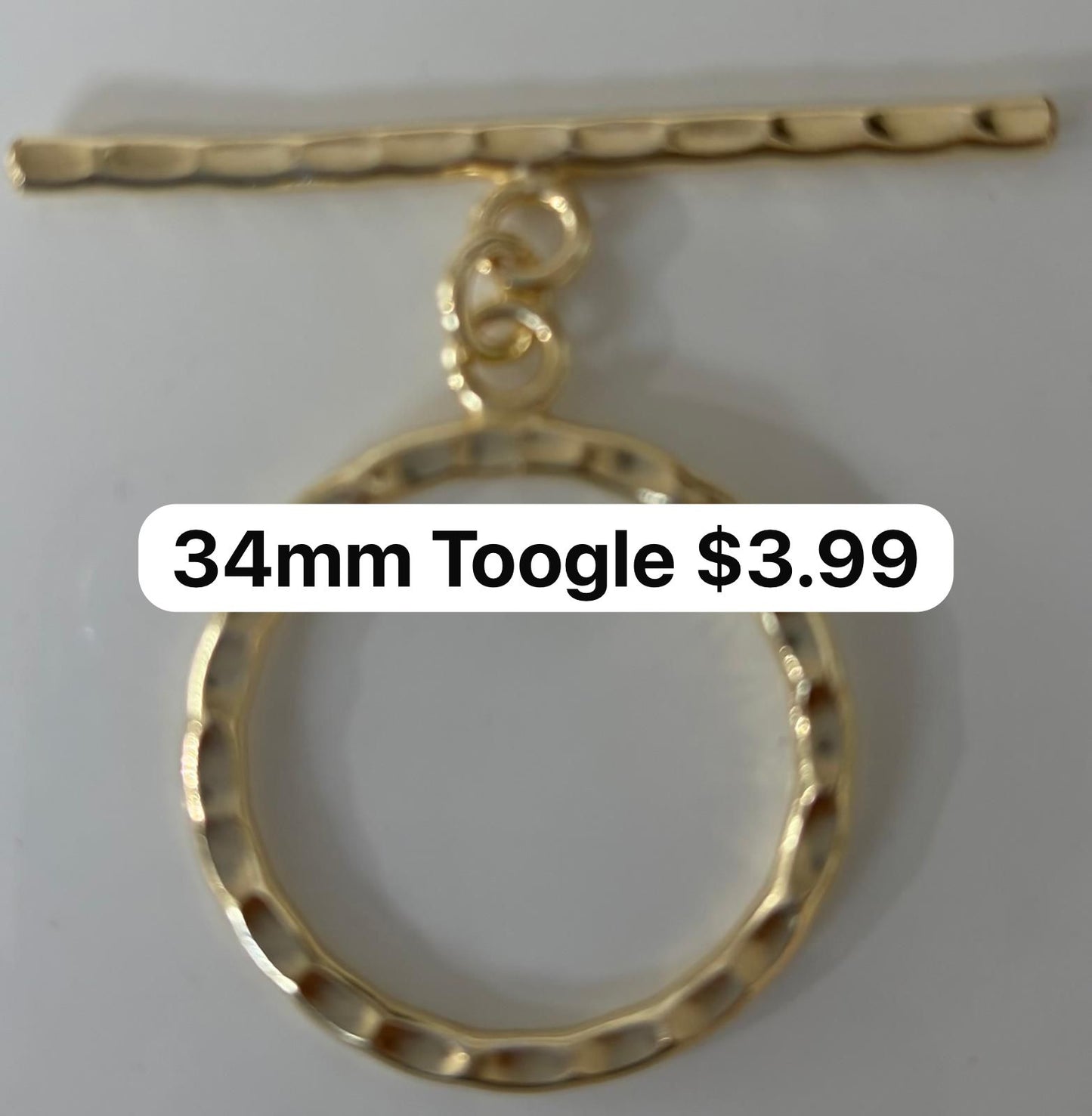 34mm 18k Plated Toogle