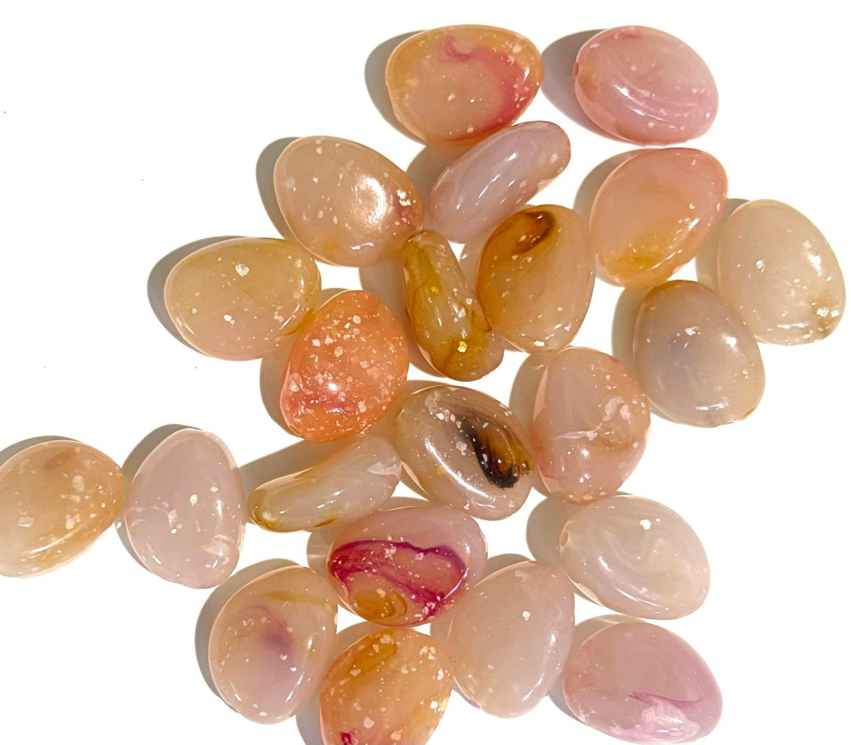1.4mm Pink Nugget with Spots (20)