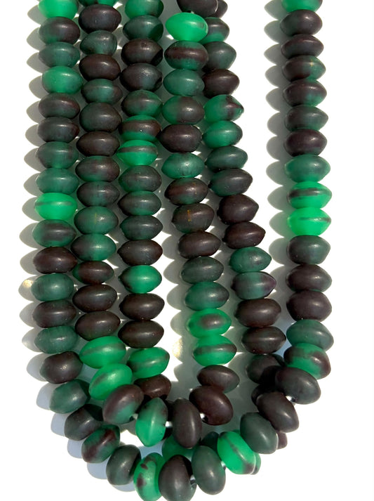 Green & Black Rondelle (Sale)