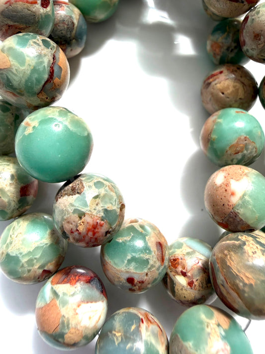 10mm Jasper Mix Aqua