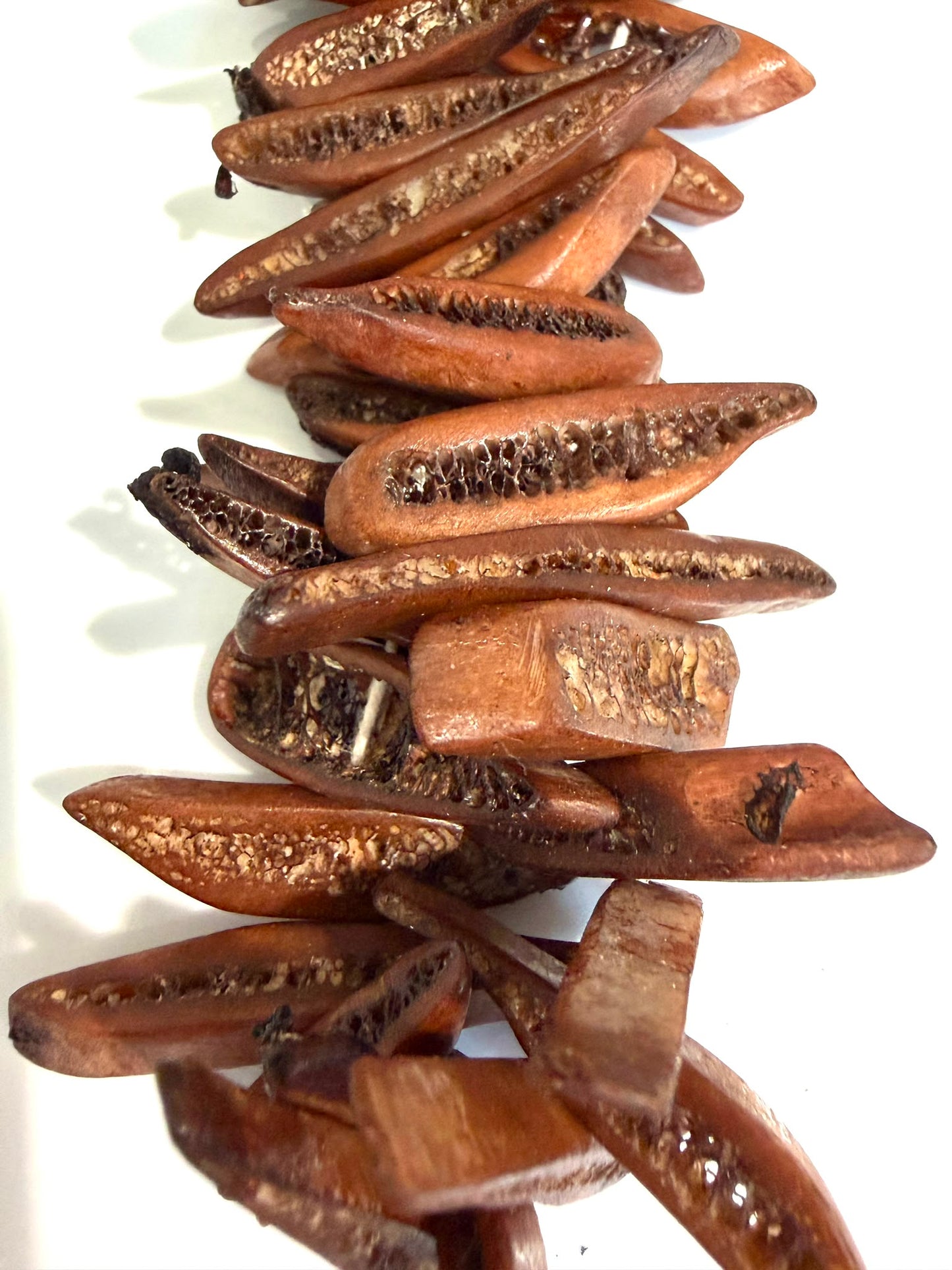 Bone Spikes (Brown)(1/2 Strand)