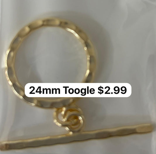 24mm 18k Plated Toogle