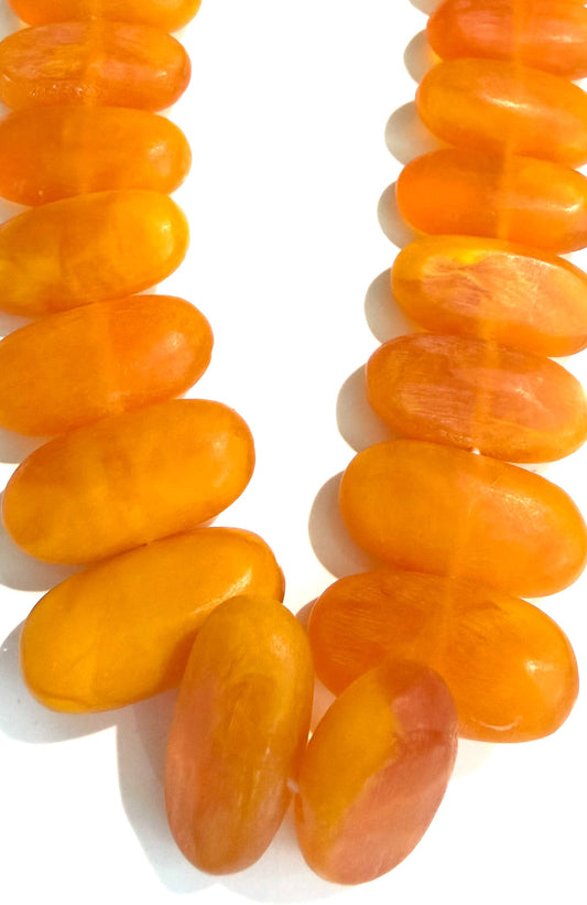 Sideways Oval Resin Strand (Loose)