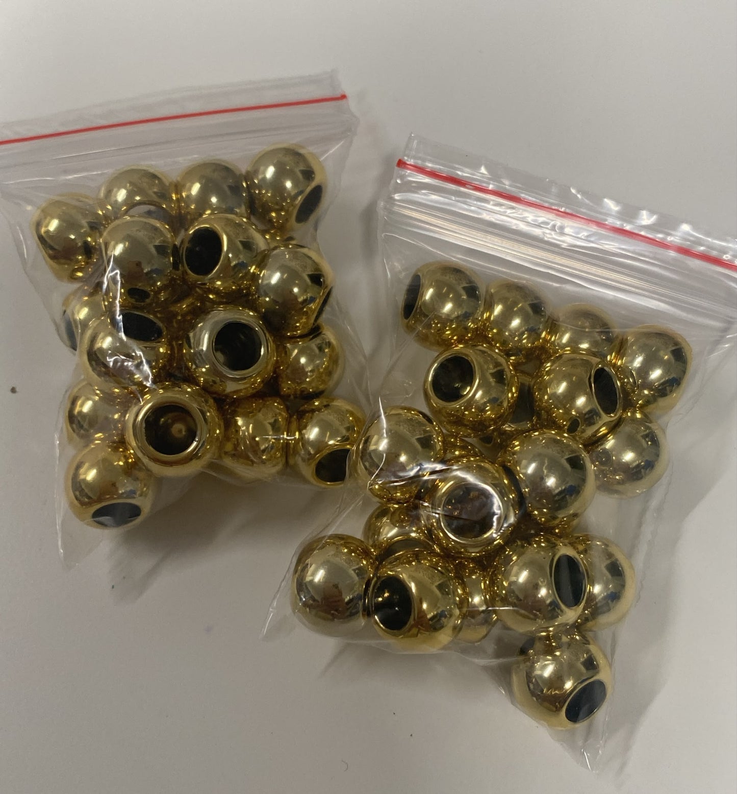 Acrilic Wide Hole Bead (pqt de 20)