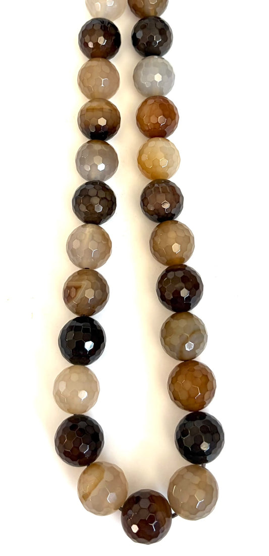 16mm Brown Agate Strand (1/2)