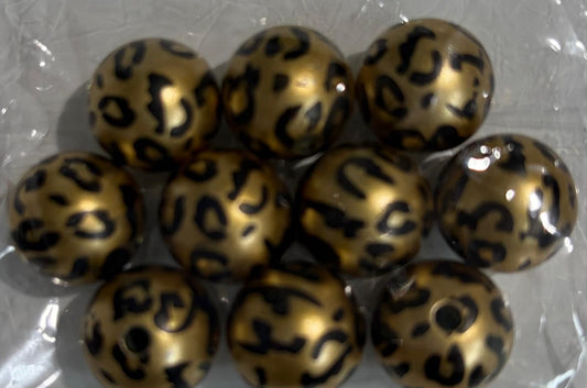 Printed Acrilic Bead (Qty.10)