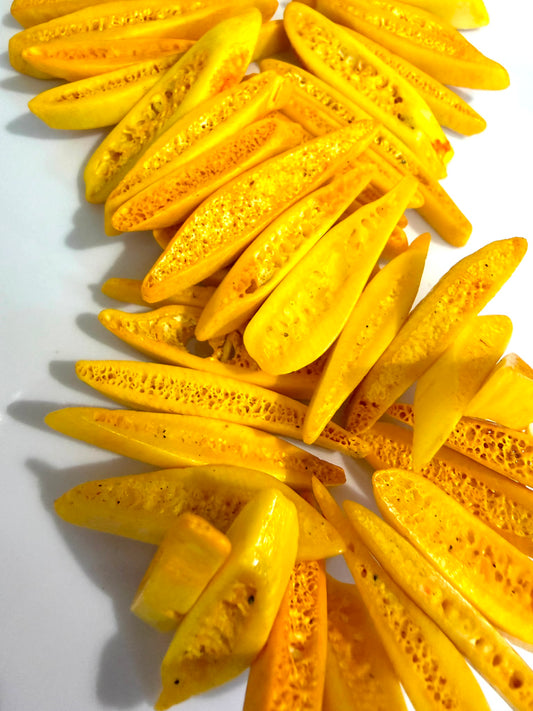 Bone Spikes (Yellow) (1/2 Strand)