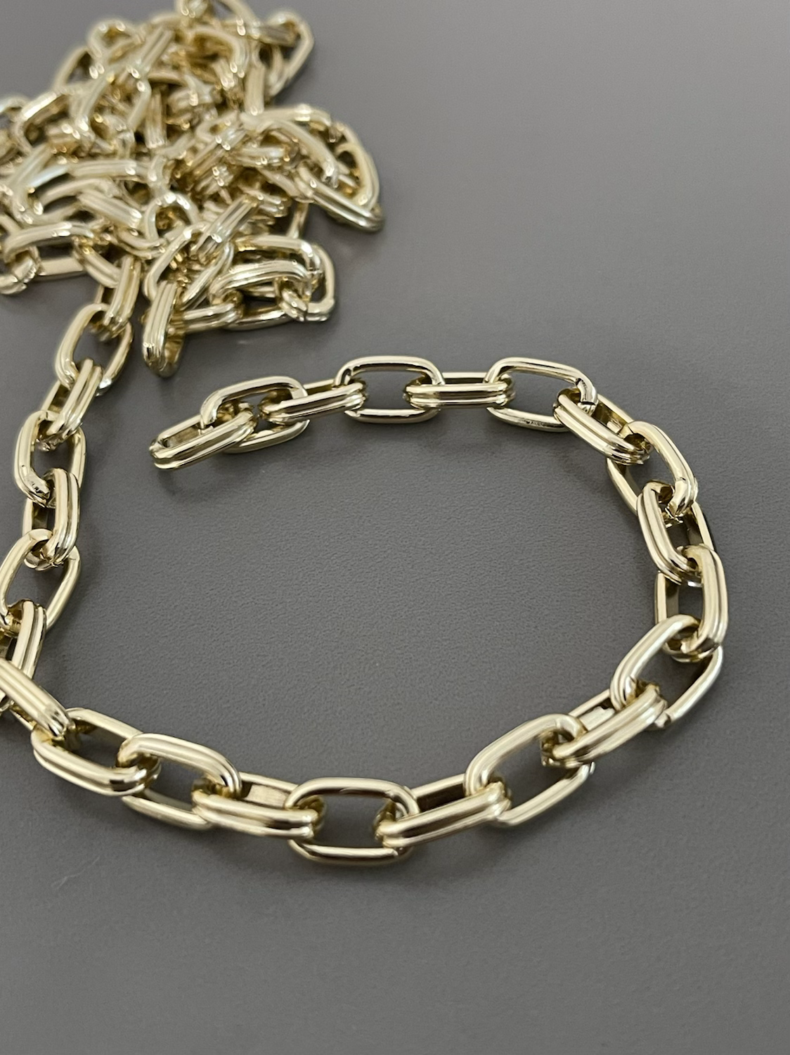 14x8.5x3mm oval aluminum chain per yard 22248