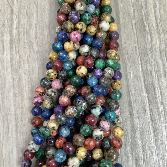 8mm Multicolor Gemstone Mix Qty1- 22769