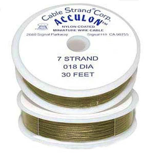 Acculon .018 Wire / Alambre Gold 30 ft / Silver 30 ft