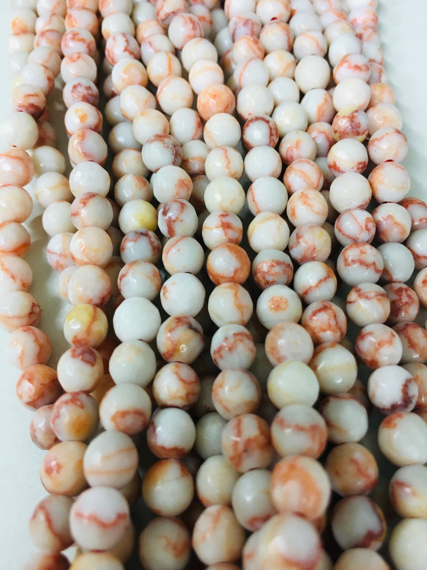 6mm Brown and White Agate Faceted Strand / Agata17141