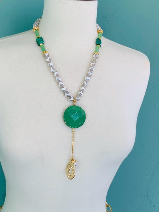 Green Adjustable Necklace