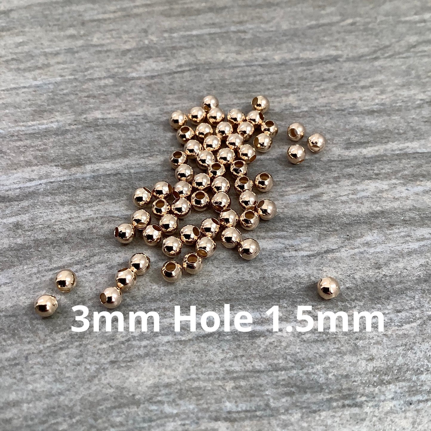 3mm Round Ball Hole 1.5mm Aprox 128- 22968