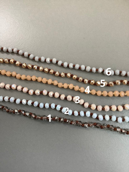 4mm Knotted Necklace qty 1 - 15047