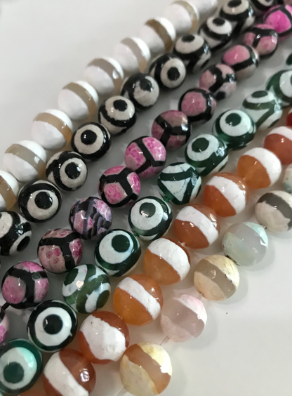 10mm Tibetan Agate Qty1- 24327