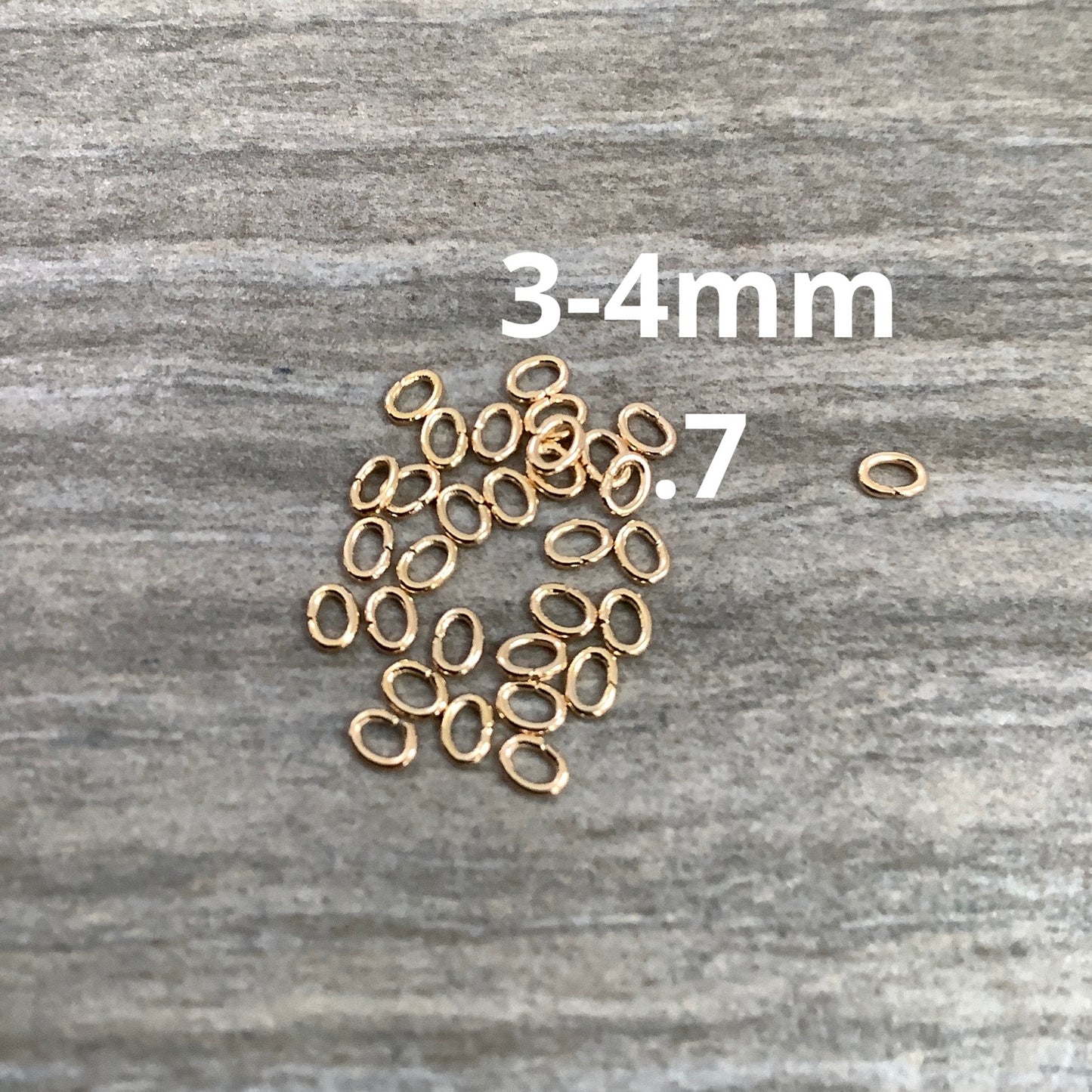 3-4mm Oval Jumpring Aprox 80- 22959