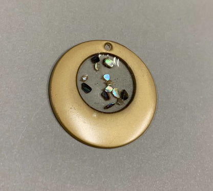 Resin with glitter pendant