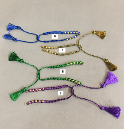 Macrame Bracelet Adjustable with beads 16814