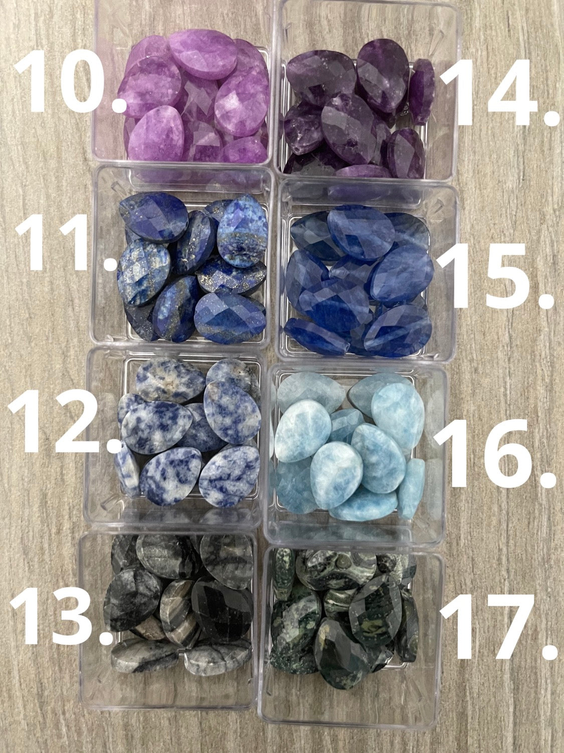 20mm Faceted Drop 22217