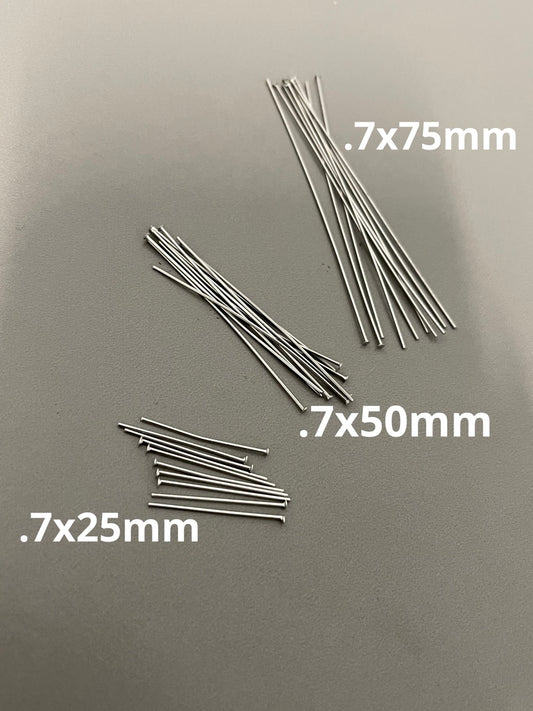 HeadPin Stainless Steel qty10