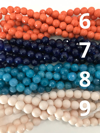 10mm Faceted Jade Strand Qty1-24187