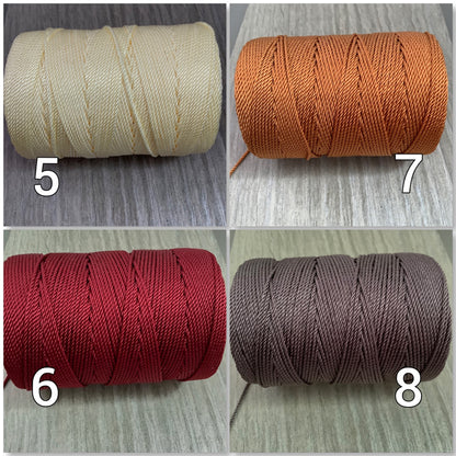 2mm Nylon Cord Solid Color Qty 5 yard 4596