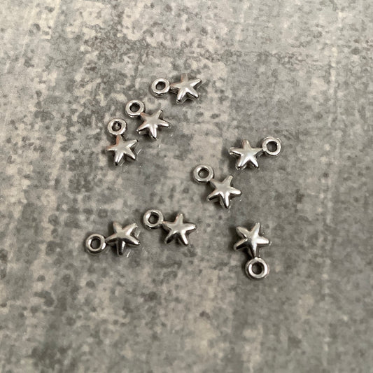 5mm star gold qty 8 / Estrella- 20434