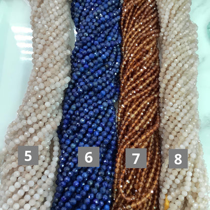 3mm Different Gemstones Qty1- 22706/22707/22708/22709/22710