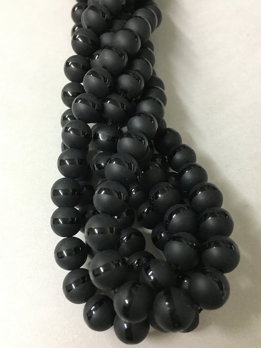 8mm Onyx Matte with Glossy Line Strand / Onix 18288