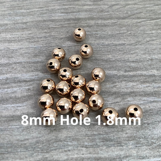 8mm Round Ball Hole 1.8mm Aprox27- 22975