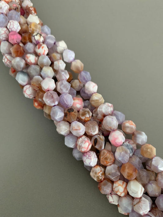 8mm  multicut gemstone strand 47 beads per strand 21288