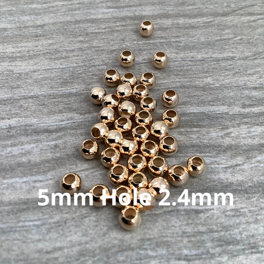 5mm Round Ball Hole 2.4mm Aprox40- 22972